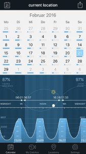 Mond Kalender App Fishing Calendar-App