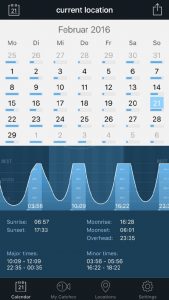 Mond Kalender App Fishing Calendar-App