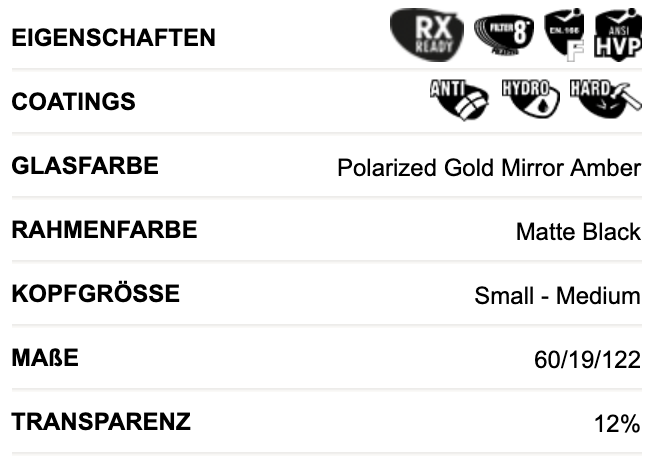 Wiley X KINGPIN Pol Amber Gold Mirror Matte Black Frame